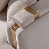 Carmela Gold/Almond Sofa - Ornate Home