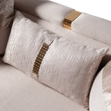 Carmela Gold/Almond Sofa - Ornate Home