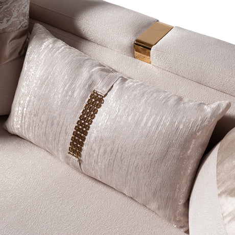 Carmela Gold/Almond Sofa - Ornate Home