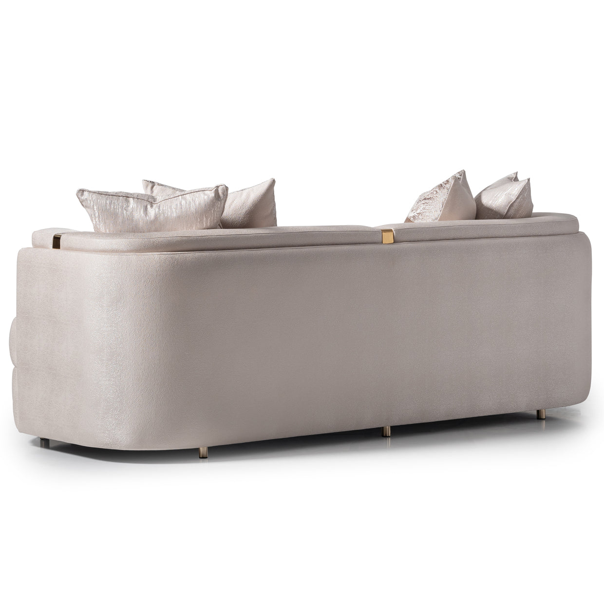 Carmela Gold/Almond Sofa - Ornate Home