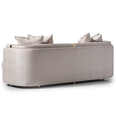 Carmela Gold/Almond Sofa - Ornate Home