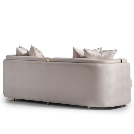 Carmela Gold/Almond Sofa - Ornate Home