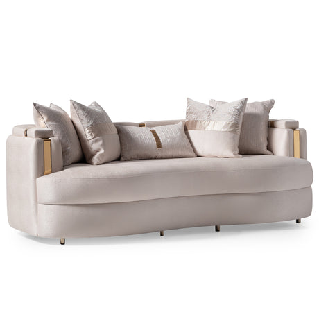 Carmela Gold/Almond Sofa - Ornate Home