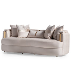 Carmela Gold/Almond Sofa - Ornate Home