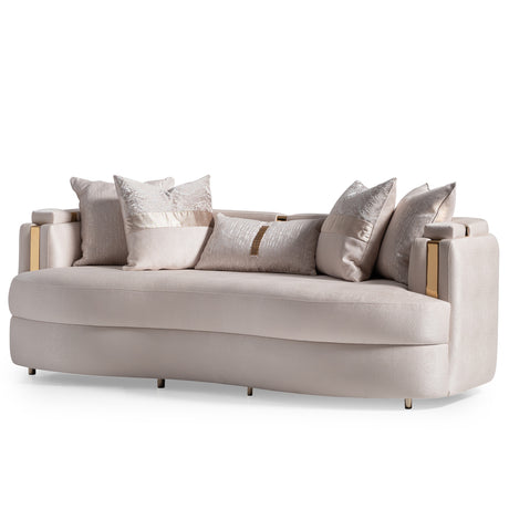 Carmela Gold/Almond Sofa - Ornate Home