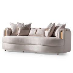 Carmela Gold/Almond Sofa - Ornate Home