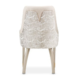 Carmela Shimmer Ivory/Almond Dining Arm Chair (Set of 2) - Ornate Home