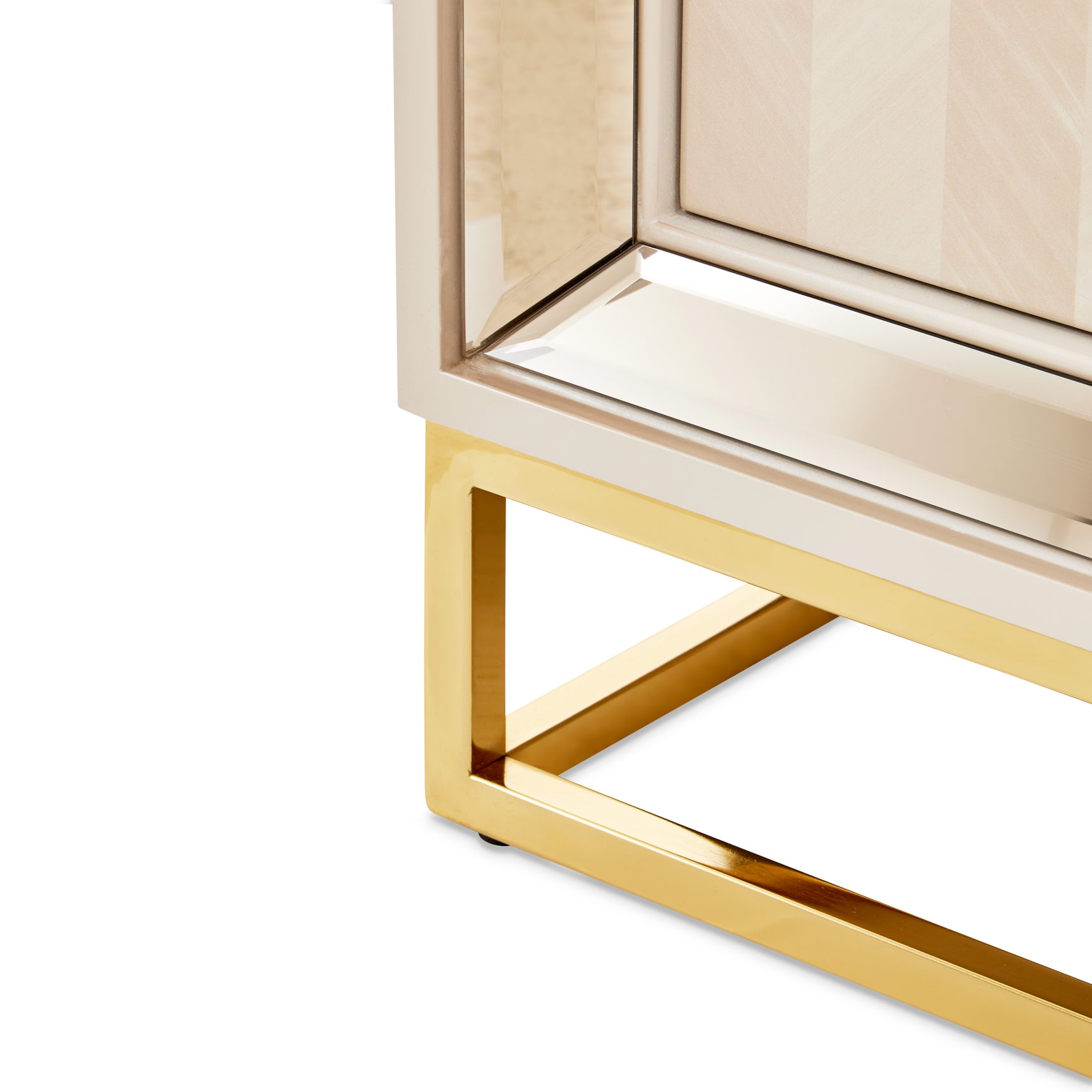 Carmela Shimmer Ivory Console Table - Ornate Home