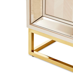 Carmela Shimmer Ivory Console Table - Ornate Home