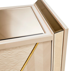 Carmela Shimmer Ivory Console Table - Ornate Home