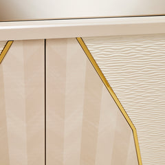 Carmela Shimmer Ivory Console Table - Ornate Home