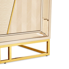 Carmela Shimmer Ivory Console Table - Ornate Home