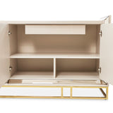 Carmela Shimmer Ivory Console Table - Ornate Home