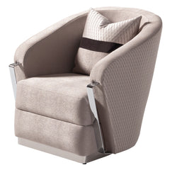 Carmela Silver/Zinc Accent Chair - Ornate Home