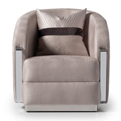Carmela Silver/Zinc Accent Chair - Ornate Home