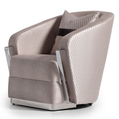Carmela Silver/Zinc Accent Chair - Ornate Home
