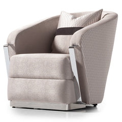 Carmela Silver/Zinc Accent Chair - Ornate Home