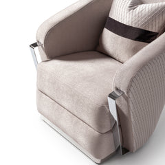 Carmela Silver/Zinc Accent Chair - Ornate Home