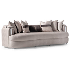 Carmela Silver/Zinc Mansion Sofa - Ornate Home