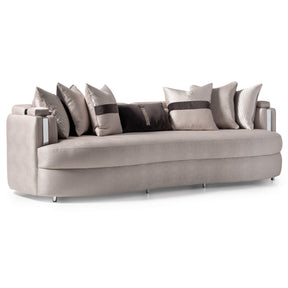 Carmela Silver/Zinc Mansion Sofa - Ornate Home