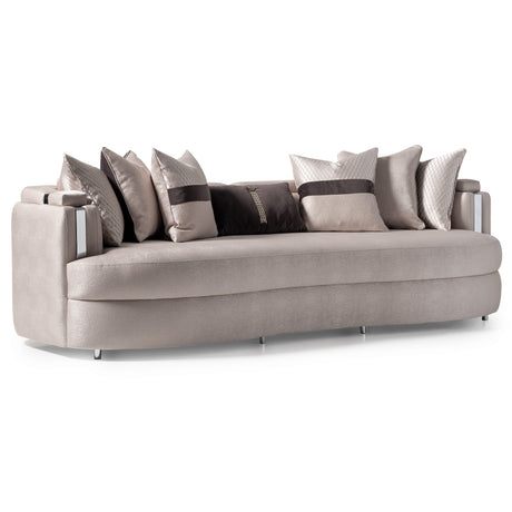Carmela Silver/Zinc Mansion Sofa - Ornate Home