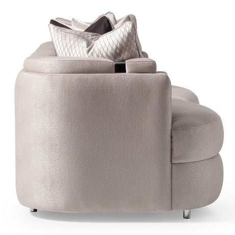 Carmela Silver/Zinc Mansion Sofa - Ornate Home