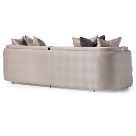 Carmela Silver/Zinc Mansion Sofa - Ornate Home