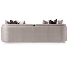 Carmela Silver/Zinc Mansion Sofa - Ornate Home