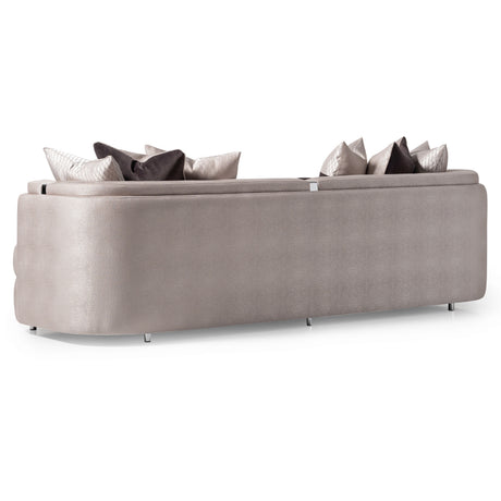 Carmela Silver/Zinc Mansion Sofa - Ornate Home