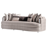 Carmela Silver/Zinc Mansion Sofa - Ornate Home