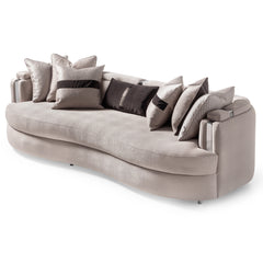 Carmela Silver/Zinc Mansion Sofa - Ornate Home