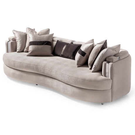 Carmela Silver/Zinc Mansion Sofa - Ornate Home