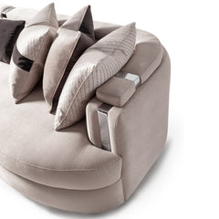 Carmela Silver/Zinc Mansion Sofa - Ornate Home