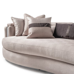 Carmela Silver/Zinc Mansion Sofa - Ornate Home