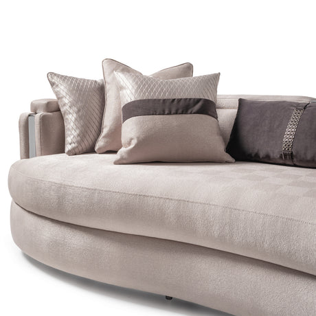 Carmela Silver/Zinc Mansion Sofa - Ornate Home