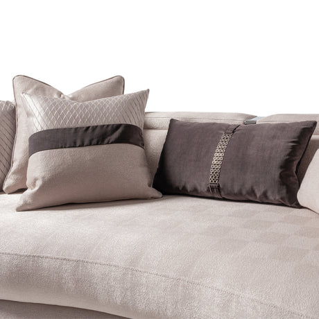 Carmela Silver/Zinc Mansion Sofa - Ornate Home