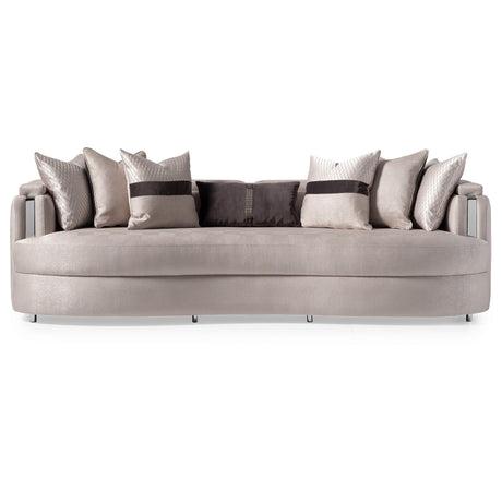 Carmela Silver/Zinc Mansion Sofa - Ornate Home