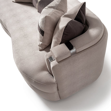 Carmela Silver/Zinc Sofa - Ornate Home