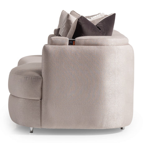 Carmela Silver/Zinc Sofa - Ornate Home