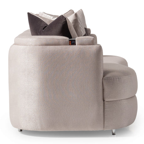 Carmela Silver/Zinc Sofa - Ornate Home