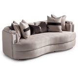 Carmela Silver/Zinc Sofa - Ornate Home