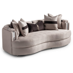 Carmela Silver/Zinc Sofa - Ornate Home
