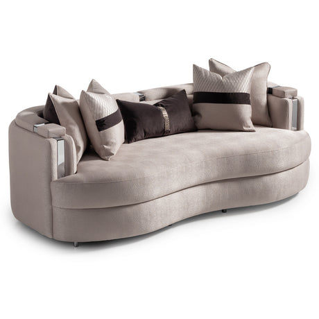 Carmela Silver/Zinc Sofa - Ornate Home