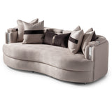 Carmela Silver/Zinc Sofa - Ornate Home