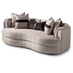 Carmela Silver/Zinc Sofa - Ornate Home
