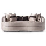 Carmela Silver/Zinc Sofa - Ornate Home