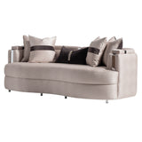 Carmela Silver/Zinc Sofa - Ornate Home