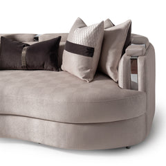 Carmela Silver/Zinc Sofa - Ornate Home