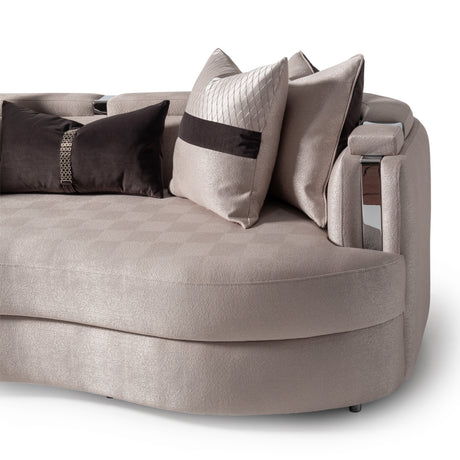 Carmela Silver/Zinc Sofa - Ornate Home