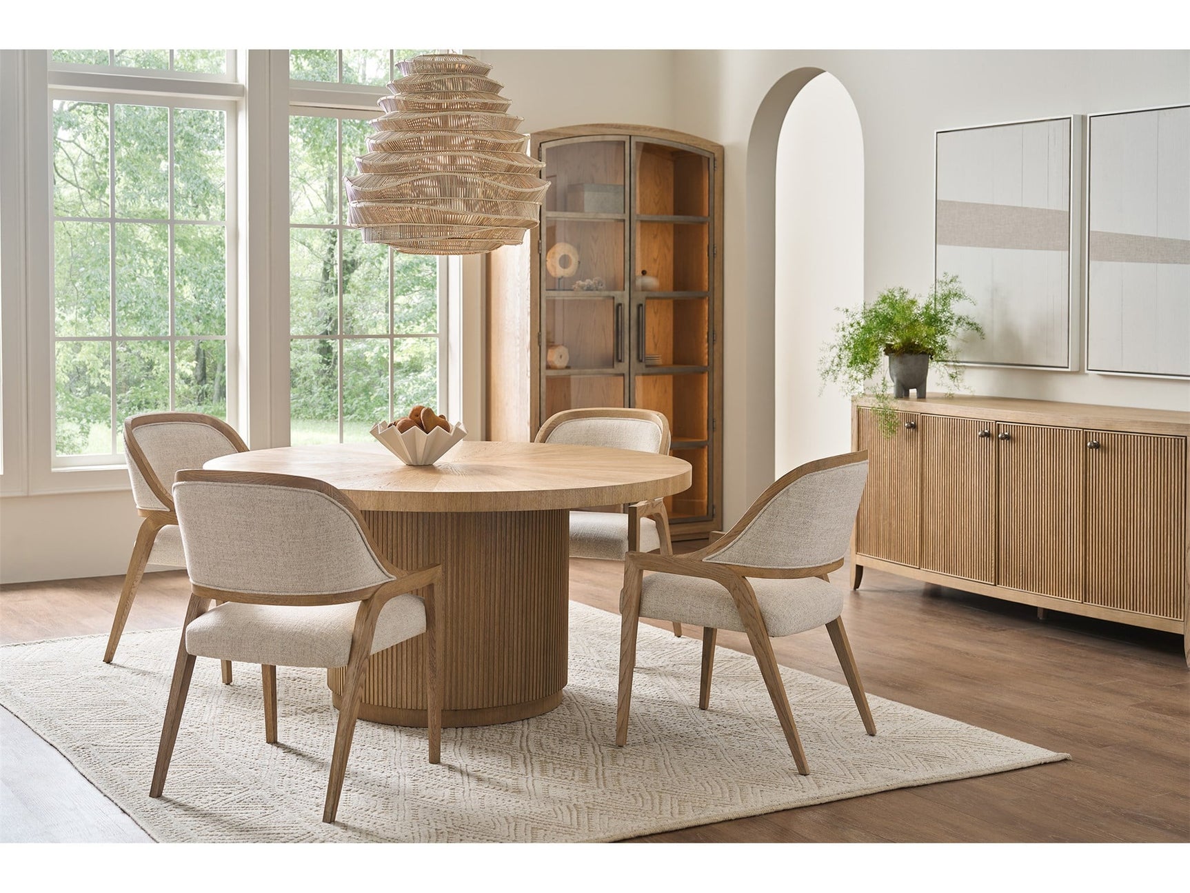 Carmen Skylark Round Dining Table - Ornate Home